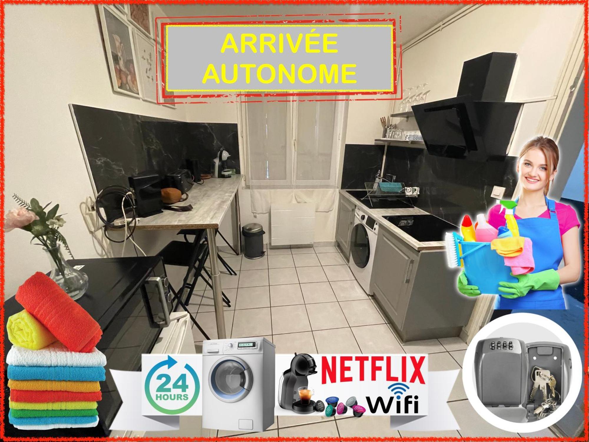 023 Chic & Cosy F1 23M2 Hypercentre Wifi Smart Tv Netflix Leilighet Saint-Etienne  Eksteriør bilde